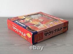 RARE Vintage 1995 New Boxed Japanese McDonald's Plastic Toy Food Set Hamburger