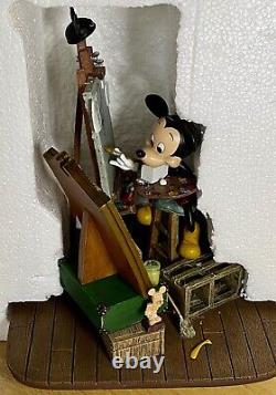 RARE WALT DISNEY WORLD Mickey Mouse Figurine Self Portrait NEW in Box