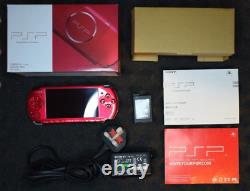 RAREMINTBOXED Sony PSP 3000 (Radiant Red) +New Battery + Original Charger