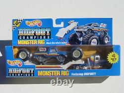 Rare 1991 Hot Wheels Big Foot Champions Monster Rig Steering Rigs Sealed In Box