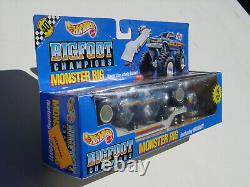 Rare 1991 Hot Wheels Big Foot Champions Monster Rig Steering Rigs Sealed In Box