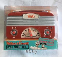 Rare Aardman Wallace And Gromit Retro Style AM / FM Radio Brand New Boxed