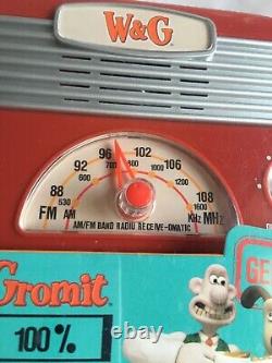 Rare Aardman Wallace And Gromit Retro Style AM / FM Radio Brand New Boxed