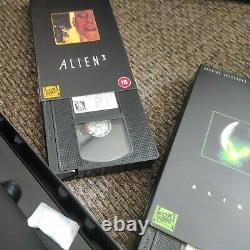 Rare Alien Trilogy VHS Video deluxe collectors Facehugger Case Box Set & T-Shirt