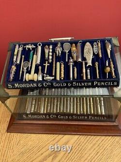 Rare Antique Perfect Full Box Of New Old stock 40 quill dip pen nibs JC&S London