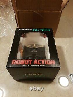 Rare Collectible 1980s Casio Robot Alarm Clock AC-100 BRAND NEW BOXED MINT