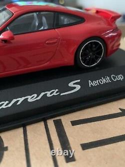 Rare Dealer Minichamps 1/43 Porsche 911 Carrera S Aerokit New Boxed 020 113 0d