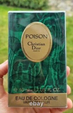 Rare Find! Vintage Dior Poison Eau de Cologne 50ml. Sealed box, untouched