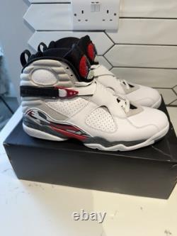 Rare Jordan 8 Bugs Bunny Retro Size UK 10 White Red New In box With Jordan Card