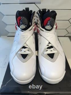 Rare Jordan 8 Bugs Bunny Retro Size UK 10 White Red New In box With Jordan Card