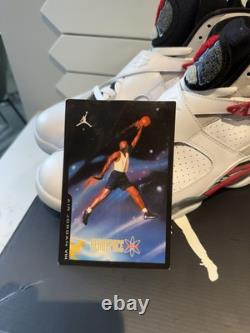 Rare Jordan 8 Bugs Bunny Retro Size UK 10 White Red New In box With Jordan Card