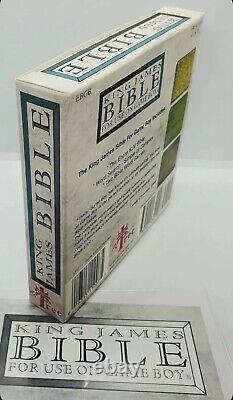 Rare King James Bible for Nintendo Gameboy Box and Manual Authentic