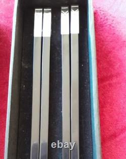 Rare Luxury Mandarin Oriental Hong Kong Art Deco Chopsticks New & Boxed