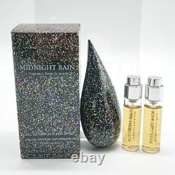 Rare Midnight Rain La Prairie Eau De Parfum Purse Spray/Perfume X3 Bottles Boxed
