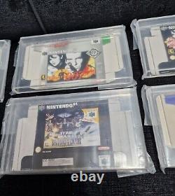 Rare N64 Nintendo 64 Display Boxes. In UKV Mounted Cases