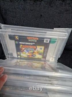 Rare N64 Nintendo 64 Display Boxes. In UKV Mounted Cases