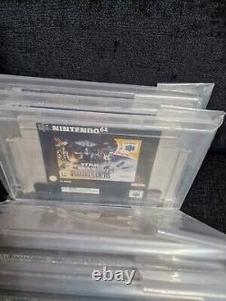 Rare N64 Nintendo 64 Display Boxes. In UKV Mounted Cases