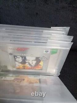 Rare N64 Nintendo 64 Display Boxes. In UKV Mounted Cases