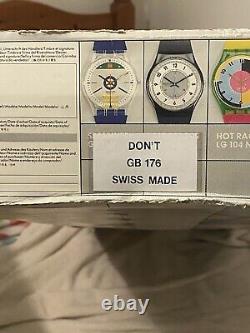 Rare NEVER REMOVED FROM BOX Swatch Maxi Vintage Wall Clock