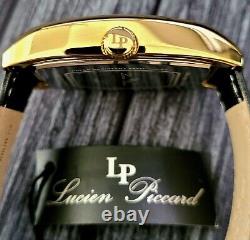 Rare New Lucien Piccard Tonneau Avant Garde Watch Box Papers