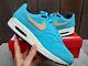 Rare Nike Air Max 1 Prm Corduroy Baltic Blue Trainers Size Uk 7 New Without Box