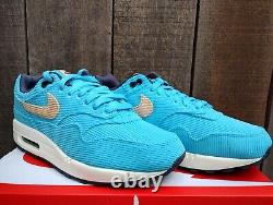Rare Nike Air Max 1 PRM Corduroy Baltic Blue Trainers Size UK 7 New Without Box