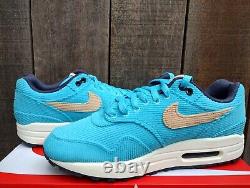 Rare Nike Air Max 1 PRM Corduroy Baltic Blue Trainers Size UK 7 New Without Box