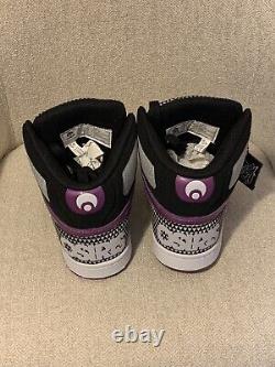 Rare Osiris NYC 83 Skate Shoes. Black, Purple, Silver. New With Box