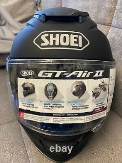 Rare Shoei Matt Black Motorbike Helmet Gt Air 2 Box