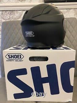 Rare Shoei Matt Black Motorbike Helmet Gt Air 2 Box