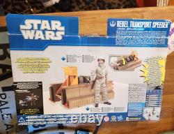 Rare Star Wars Rebel Transport Speeder & Ground Crew Figure, New in Box