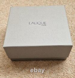 Rare Stunning Lalique Flacon Folie Crystal Perfume Bottle Signed NEW Boxed