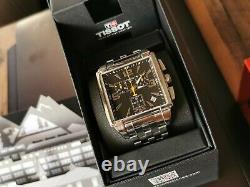 Rare Tissot Quadrato Chronograph Swiss men's watch, New model Box