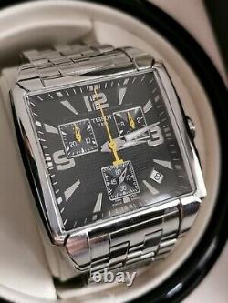 Rare Tissot Quadrato Chronograph Swiss men's watch, New model Box