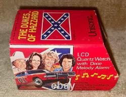 Rare Unisonic Dukes Of Hazzard LCD Quartz Watch New Old Stock Wb 1981 Boxed Htf