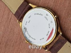 Rare Vintage Alfex Moonphase Mini Dial Day/date Swiss Quartz Watch & Box, Nos