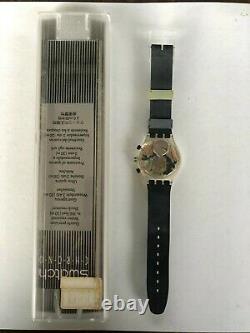 Rare Vintage SWATCH CHRONO'Fumo Di Londra' SCH 105 1994 Watch Box & Cert