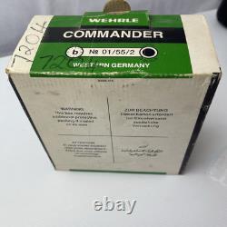 Rare Vintage Wehrle Commander Alarm Clock. Western Germany 1960s. New. Boxed