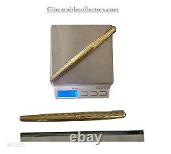 Rare vintage New Parker 18 K Gold Fountain Pen, 32.5 Grams Flames pattern Box