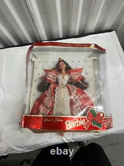 Recalled Error Box 1997 Happy Holidays Barbie Special Edition NIB HTF RARE