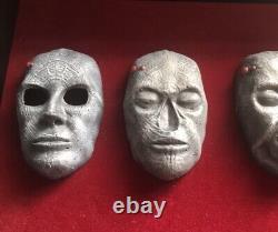 Resident Evil 1 Death Masks! Mounted In A Glass A4 Shadow Box! RARE