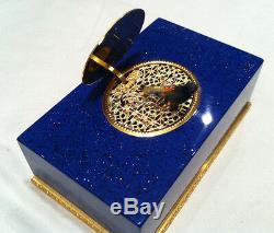 Reuge Music Very Rare, Real Lapis-lazulit Mechanical Singing Bird Box