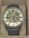 Rotary Gs02940/06 Rare Skeleton Dial Mechanical Black Leather Strap New Boxed