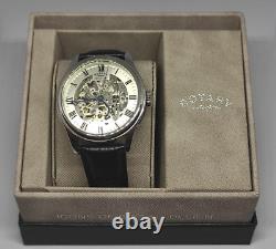 Rotary GS02940/06 RARE Skeleton Dial Mechanical Black Leather Strap NEW BOXED