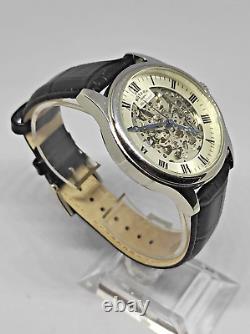 Rotary GS02940/06 RARE Skeleton Dial Mechanical Black Leather Strap NEW BOXED