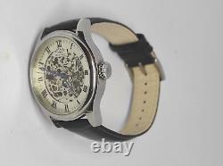 Rotary GS02940/06 RARE Skeleton Dial Mechanical Black Leather Strap NEW BOXED