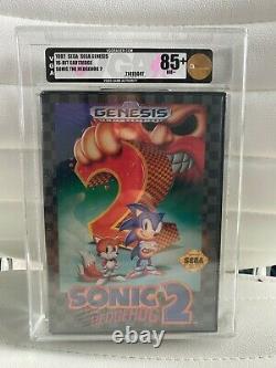 Sonic The Hedgehog 2 Sega Genesis Vga Graded 85+ Gold New Sealed In Box Rare