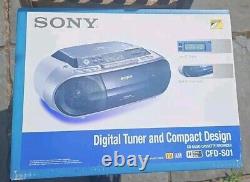 Sony CFD-S01 Radio/Cassette/CD Boombox New Boxed Sealed RARE TO FIND NEW