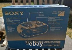 Sony CFD-S01 Radio/Cassette/CD Boombox New Boxed Sealed RARE TO FIND NEW