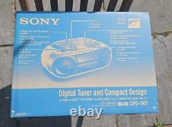 Sony CFD-S01 Radio/Cassette/CD Boombox New Boxed Sealed RARE TO FIND NEW